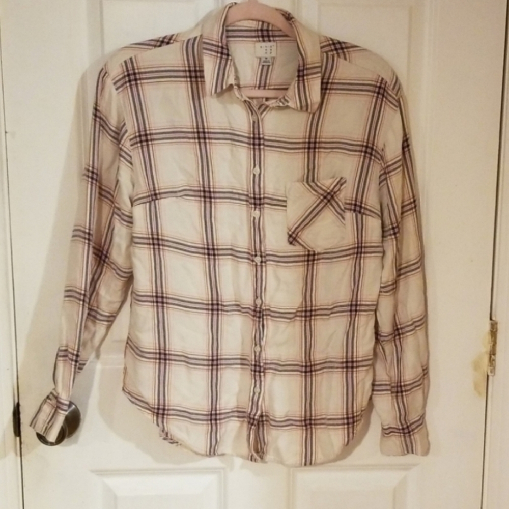 🌟Comfy & Casual Plaid a new day Button Down Top